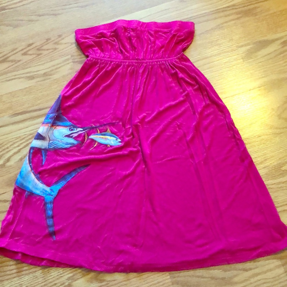 Summer strapless dress